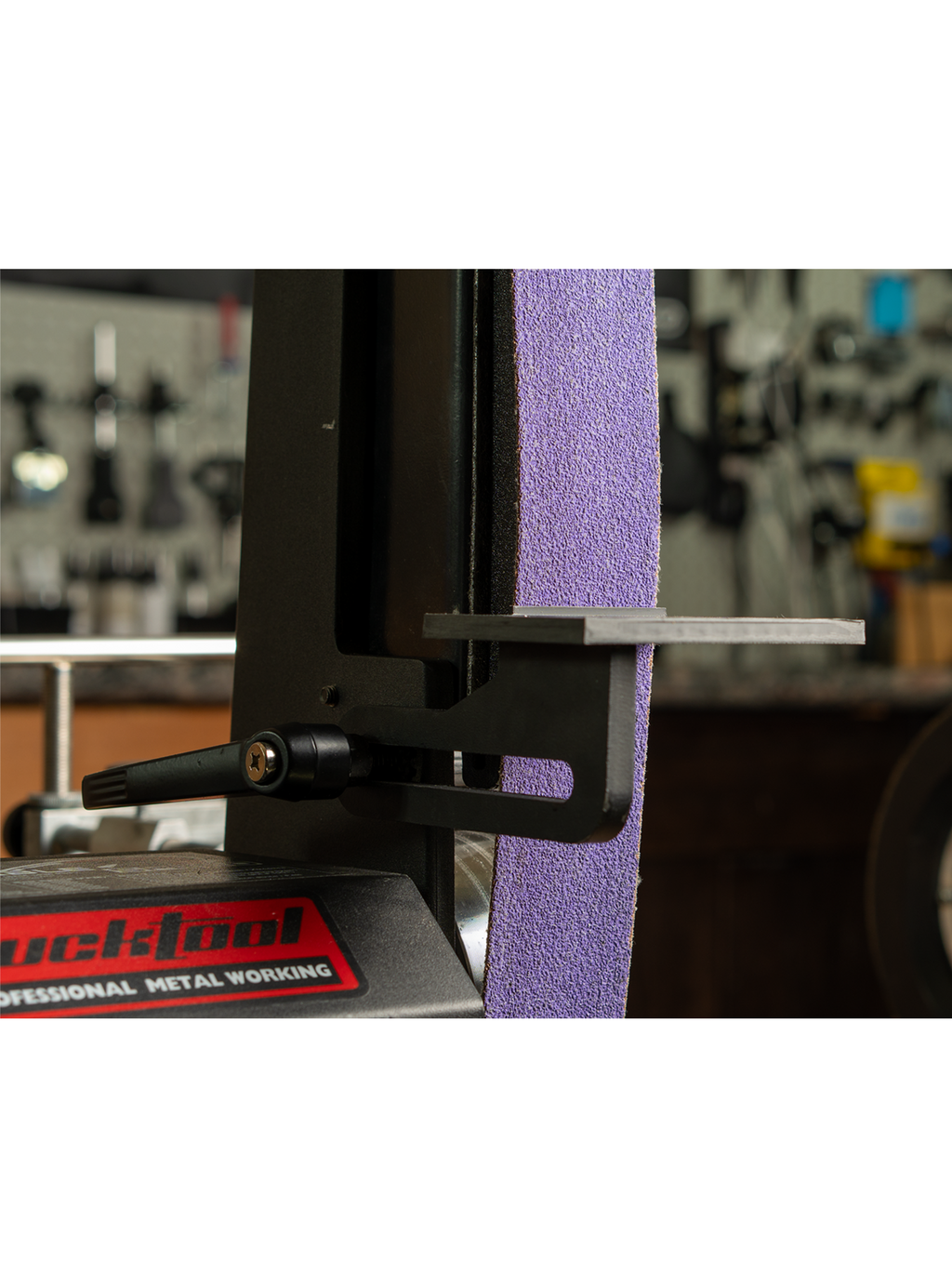 Custom ABS Tool Rest for Bucktool BS242V Belt Grinder – Precision Sharpening Guide with Safety Lip