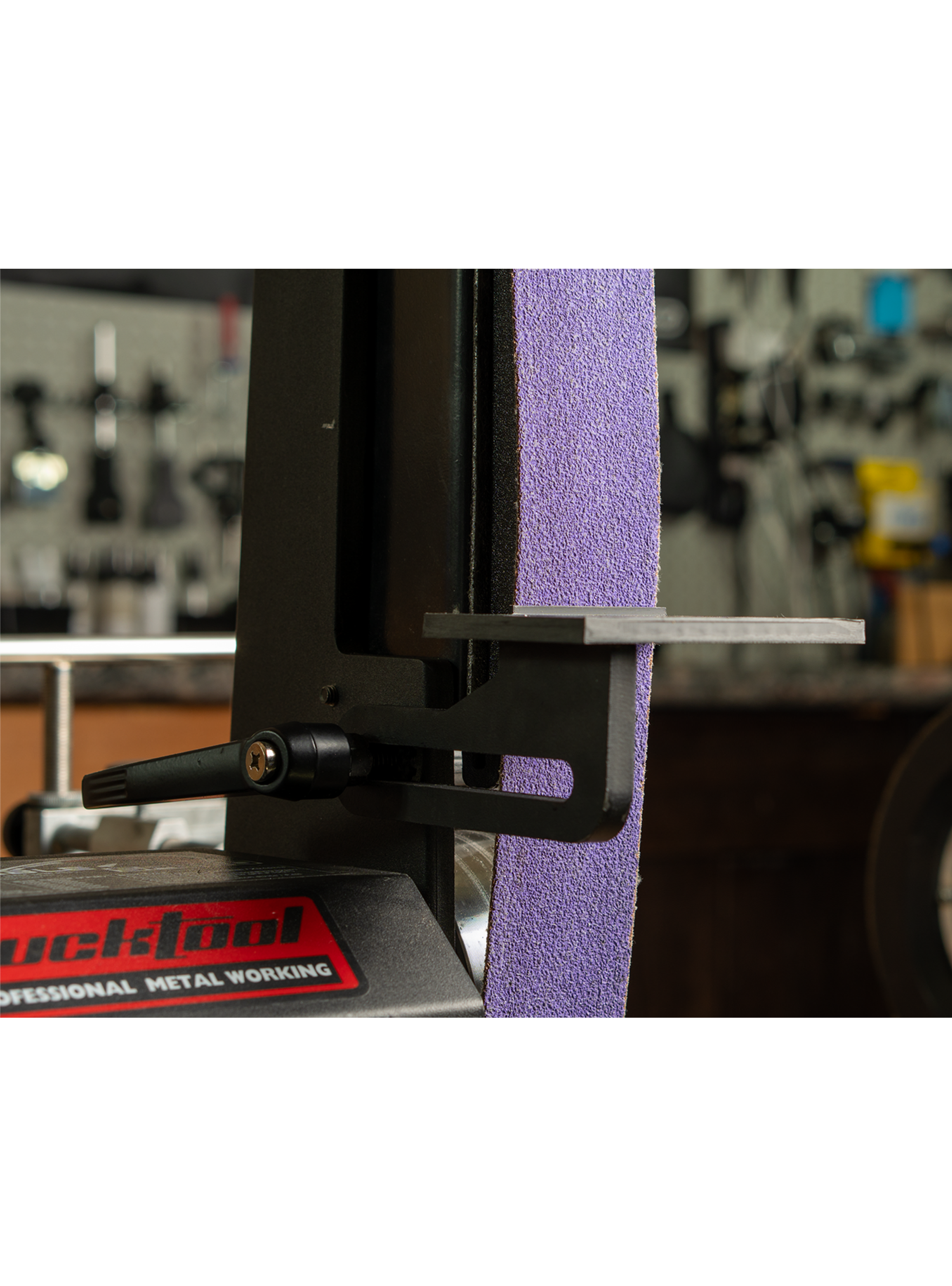 Custom ABS Tool Rest for Bucktool BS242V Belt Grinder – Precision Sharpening Guide with Safety Lip