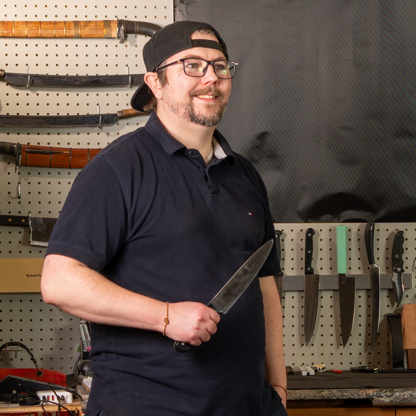 Professional Knife Sharpener Cory Bente at Get Sharp USA.