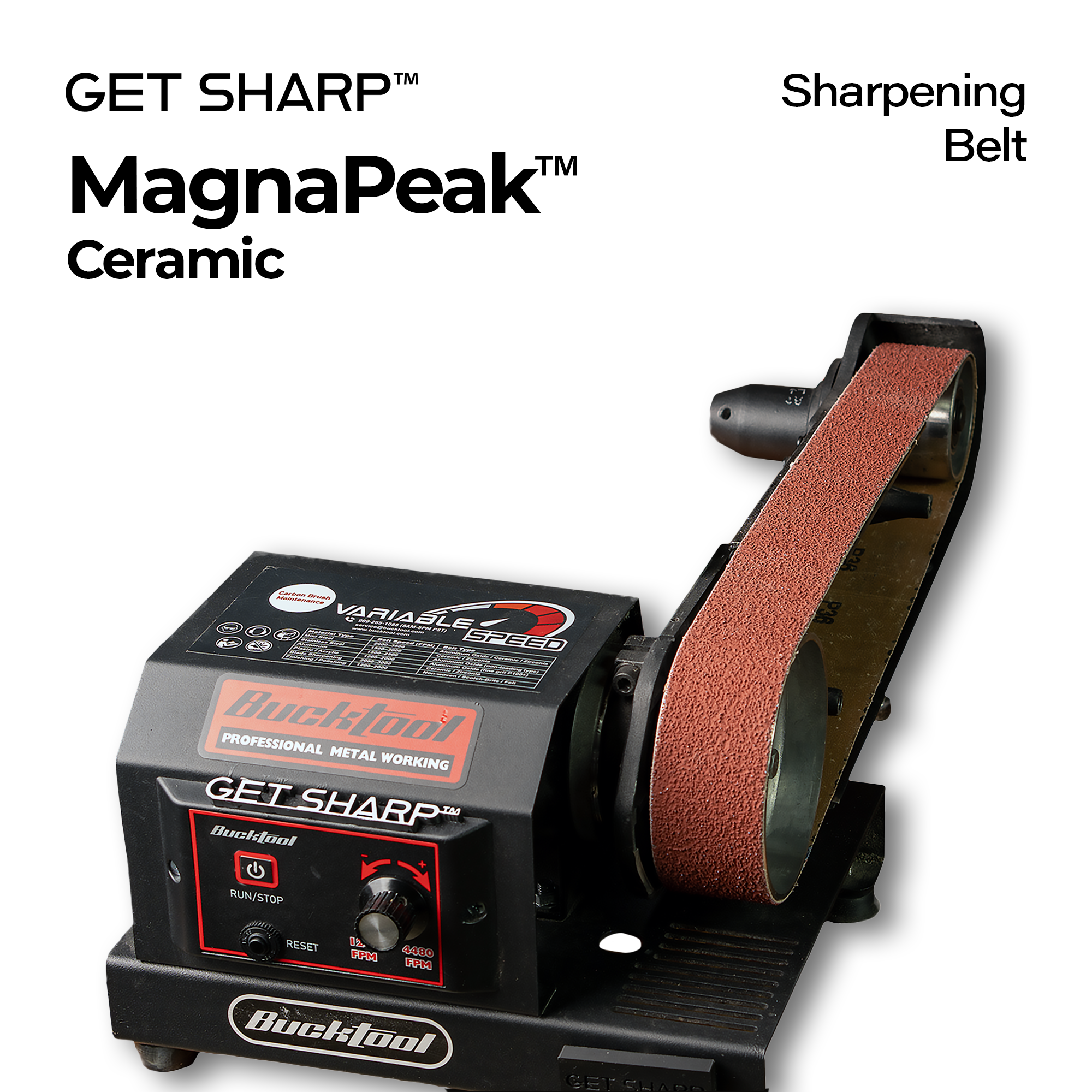 MagnaPeak™ Ceramic Abrasive Belts | High-Output Grinding Series by Get Sharp