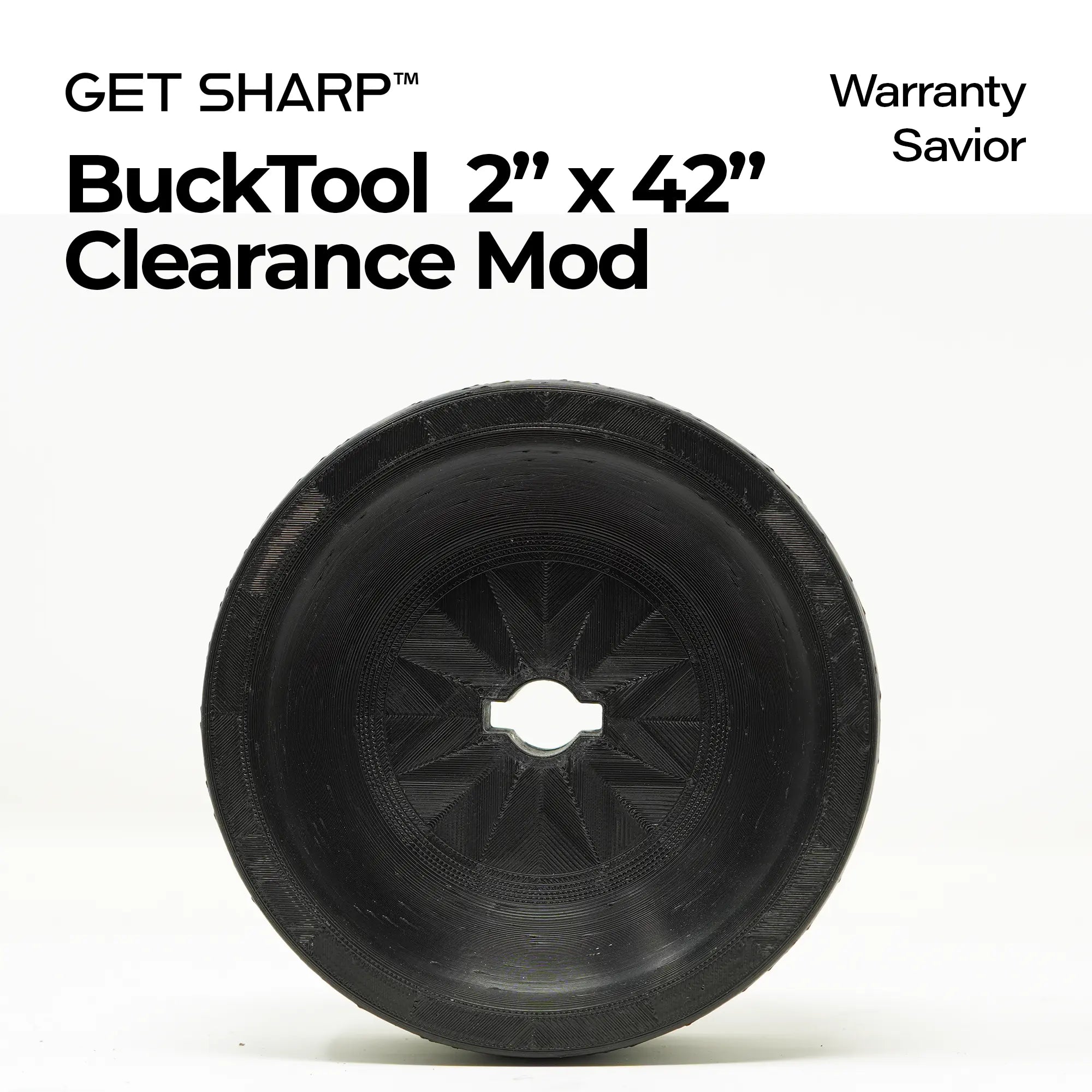BuckTool 2x42 Clearance Wheel Mod (For Leather & Scotch-Brite Belts)