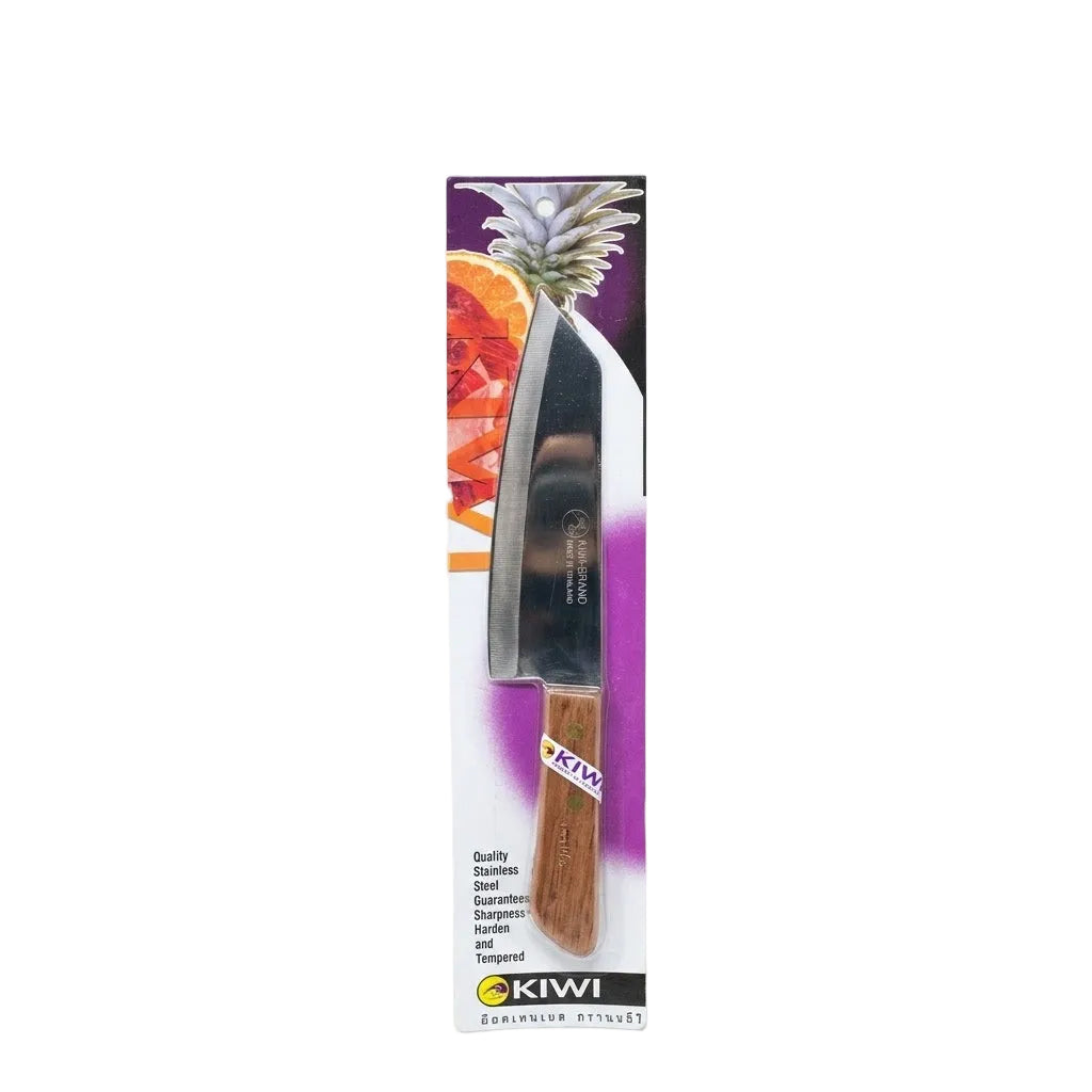 Kiwi No. 21 Chef Knife, Wood Handle | Thinning & Sharpening Practice Knife (57 HRC)