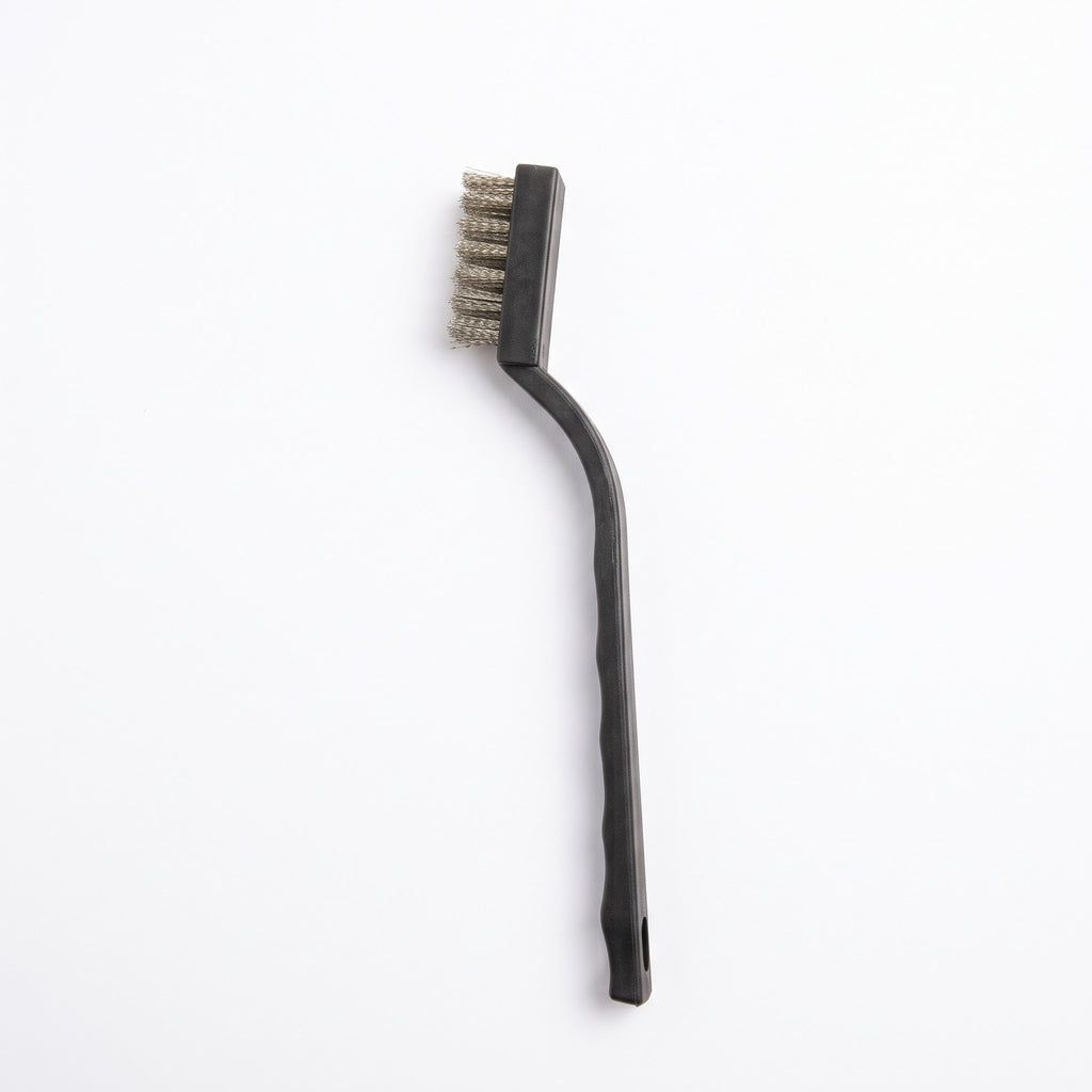 Precision Shop & EDC Blade Maintenance Brush, 6.75" [Stainless Steel or Brass]