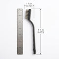 Precision Shop & EDC Blade Maintenance Brush, 6.75" [Stainless Steel or Brass]